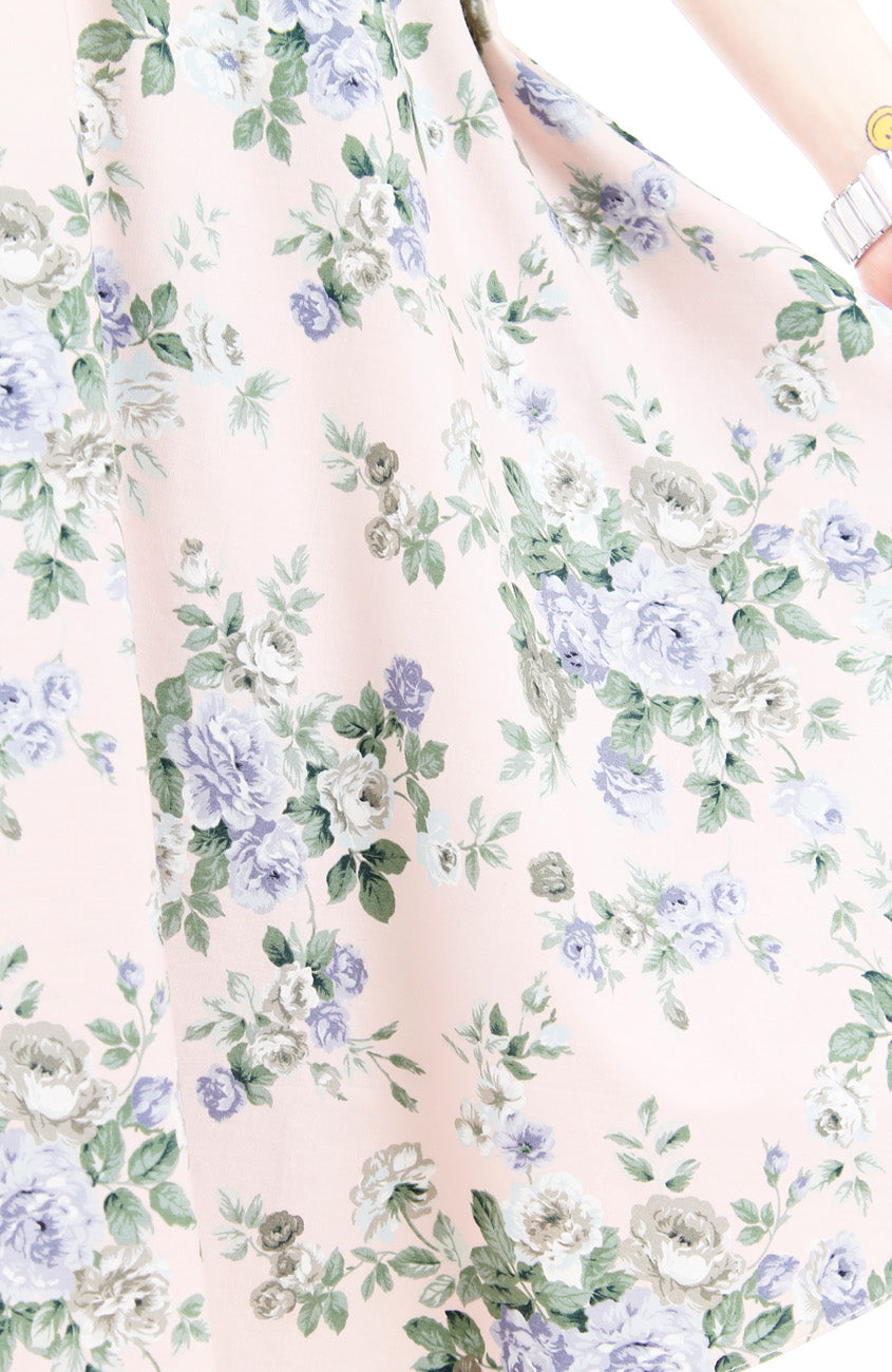 Serenity Lilac Rose Flare Midi Dress
