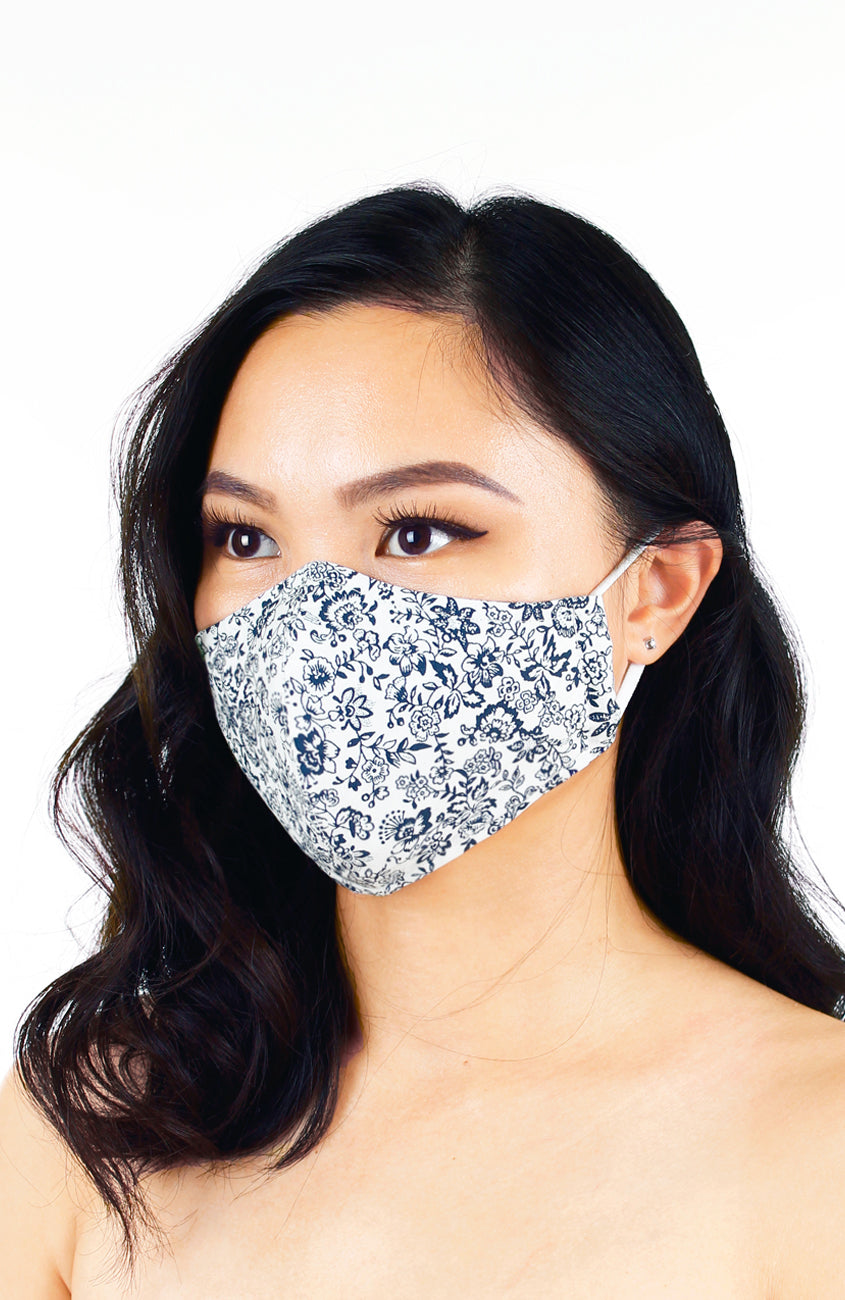 Small Wildflowers Pure Cotton Face Mask