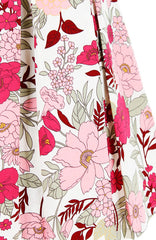 Spring Camellias Floral Flare Dress