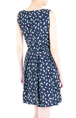 Spring Daisies & Confetti Flare Dress - Mint
