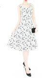 Starry, Starry Night Flare Midi Dress - White