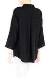 Stay Classic Utility Blouse - Black
