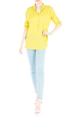 Stay Classic Utility Blouse - Honey Yellow