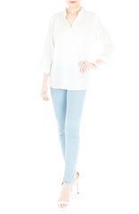 Stay Classic Utility Blouse - White