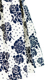 Steal The Rose Show Flare Dress - White