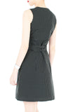 Style Spotted A-line Button Down Dress