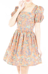 Summer Fields in Peach Alice Dress