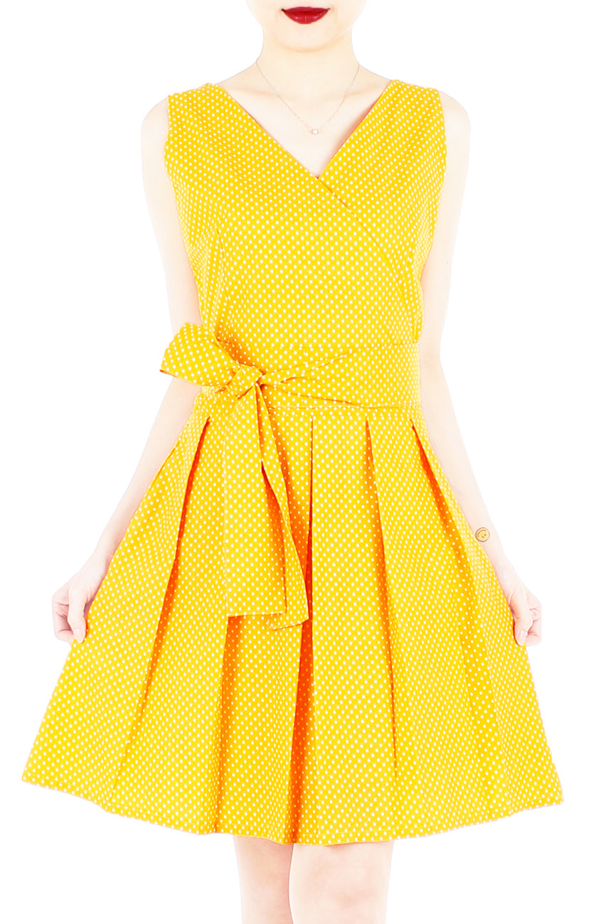 Sunny Marigold Yellow Two-way Flare Dress