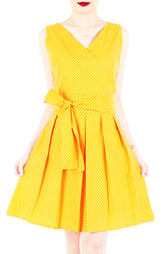 Sunny Marigold Yellow Two-way Flare Dress