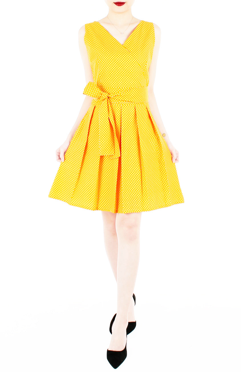 Sunny Marigold Yellow Two-way Flare Dress