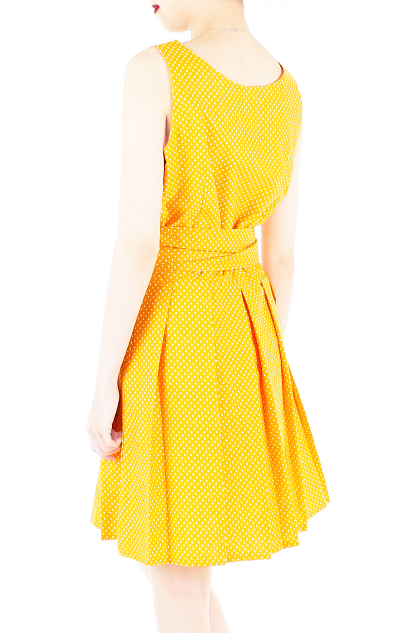 Sunny Marigold Yellow Two-way Flare Dress