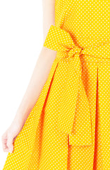 Sunny Marigold Yellow Two-way Flare Dress