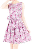 Sweet Rose Mauve Two-way Flare Dress