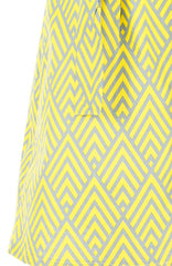 Takayama Japanese Print A-Line Button Down Dress - Yellow