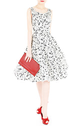 The ‘Muzika’ Notes Midi Flare Dress