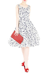 The ‘Muzika’ Notes Midi Flare Dress