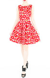The 50s Flower Power Flare Dress
