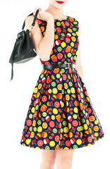 The Apple of My Eye Flare Dress