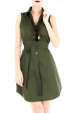 The Effortless Shirtdress – Army Green