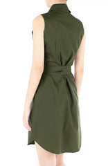 The Effortless Shirtdress – Army Green