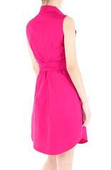 The Effortless Shirtdress - Hot Pink