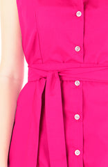 The Effortless Shirtdress - Hot Pink