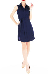 The Effortless Shirtdress - Midnight Blue