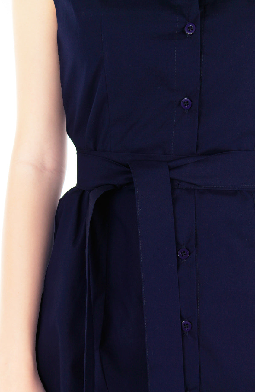 The Effortless Shirtdress - Midnight Blue