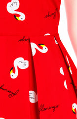 The Fla-mazing Red Flare Dress