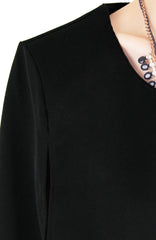 Think Tank Cape in Cropped Length - Black