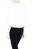 Think Tank Cape in Cropped Length - White