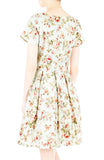 Thoughtful Teatime Flare Dress with Short Sleeves