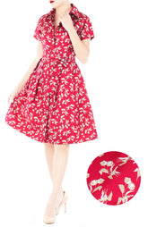 Timeless Tulip Anna Shirtdress – Apple Red