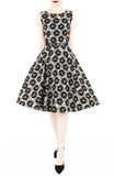 Timeless Magnetism Flare Midi Dress - Gray