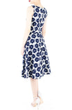 Timeless Magnetism Flare Midi Dress - Navy Floral