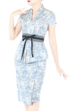 Toile Colonial Heritage Mei Kebaya with Obi Belt