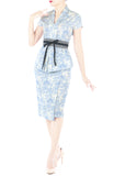 Toile Colonial Heritage Mei Kebaya with Obi Belt