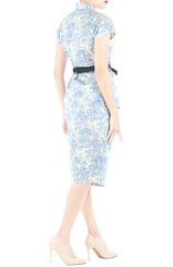 Toile Colonial Heritage Mei Kebaya with Obi Belt