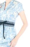 Toile Colonial Heritage Mei Kebaya with Obi Belt