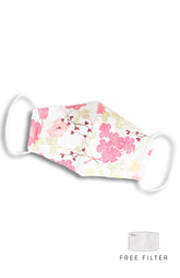 Tokyo Sakura Pure Cotton Face Mask - Crepe Pink