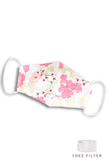 Tokyo Sakura Pure Cotton Face Mask - Crepe Pink