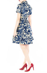 Tranquil Tropical Warrior Anna Shirtdress