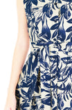 Tranquil Tropical Warrior A-Line Button Down Dress