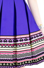 Travelling Vibes Flare Dress - Azure Blue