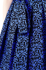 Tsuki-hana Two-way Flare Dress - Ocean Blue