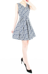 Tsuki-hana Two-way Flare Dress - White