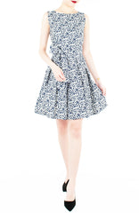Tsuki-hana Two-way Flare Dress - White