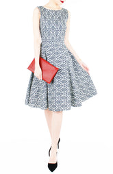 Victorian Roses Flare Midi Dress