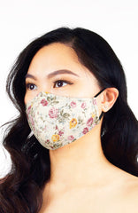 Vintage Fleur Roses Pure Cotton Face Mask