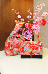 Vintage Hanakotoba ANGPAO Organizer Clutch